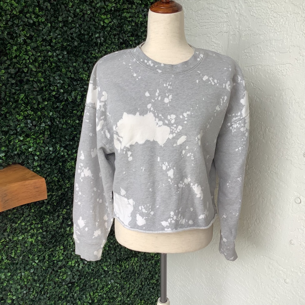 Frame SweatshirtEasy Shirttails Gris Heather Artsy Size Small - Picture 3 of 13
